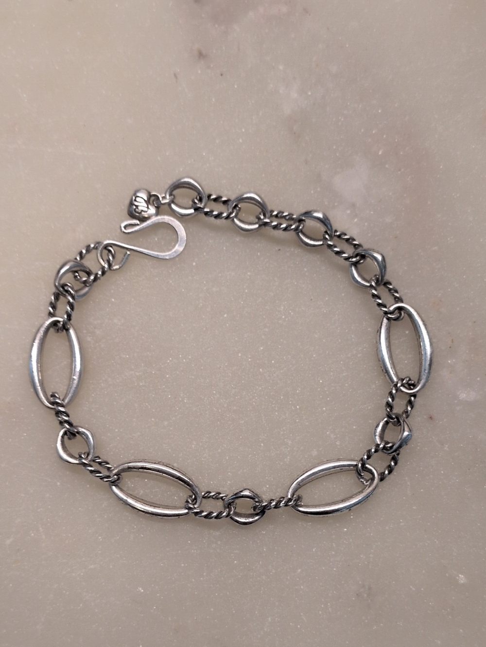 Sale!🔥Brighton Oval Link Bracelet Silver Adjustable - Picture 2 of 11